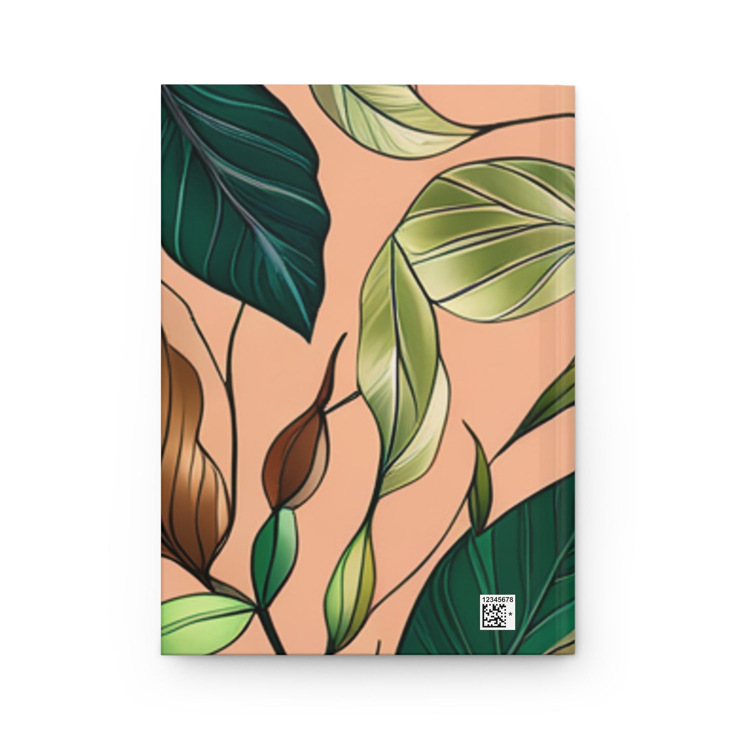 Green leaf Hardcover Journal Matte