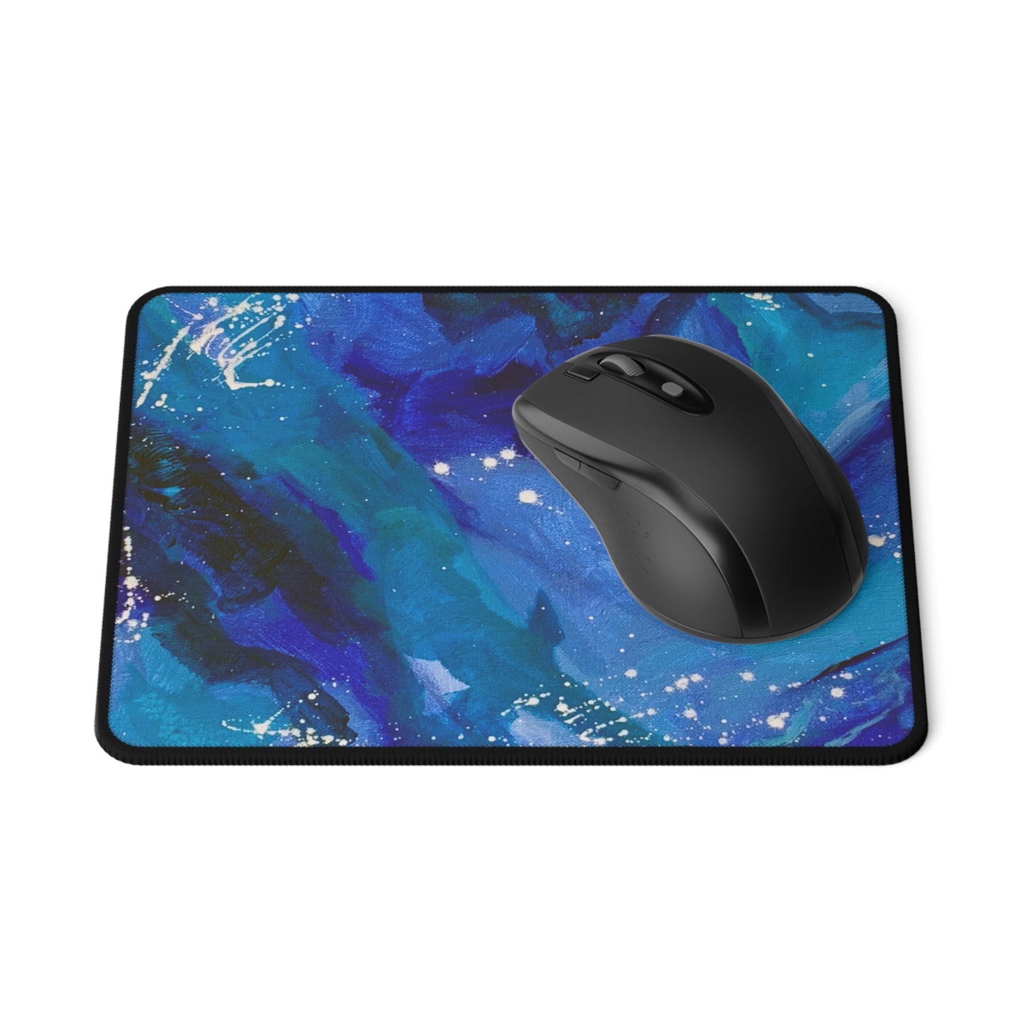 Blue Galaxy Mouse Pads