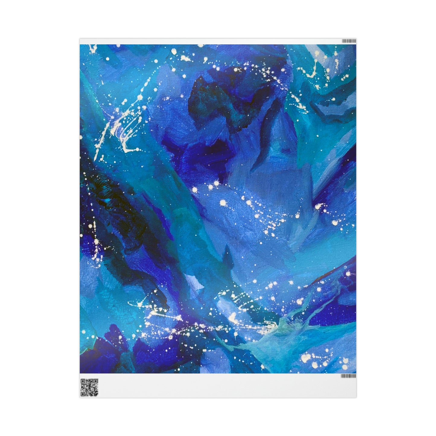 Blue Galaxy Giftwrap - 3 Sheets