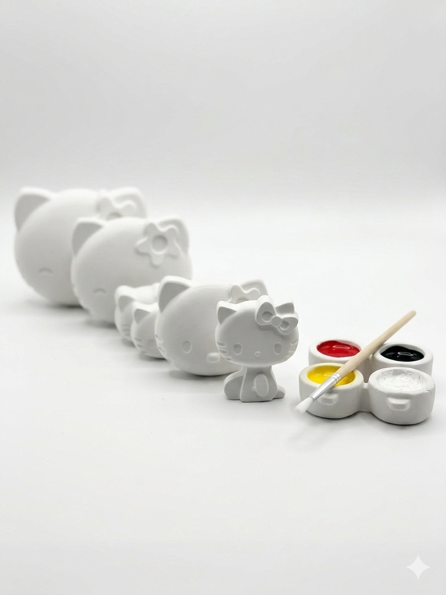 Hello Kitty Figurine ~ Bundle Clay Kit